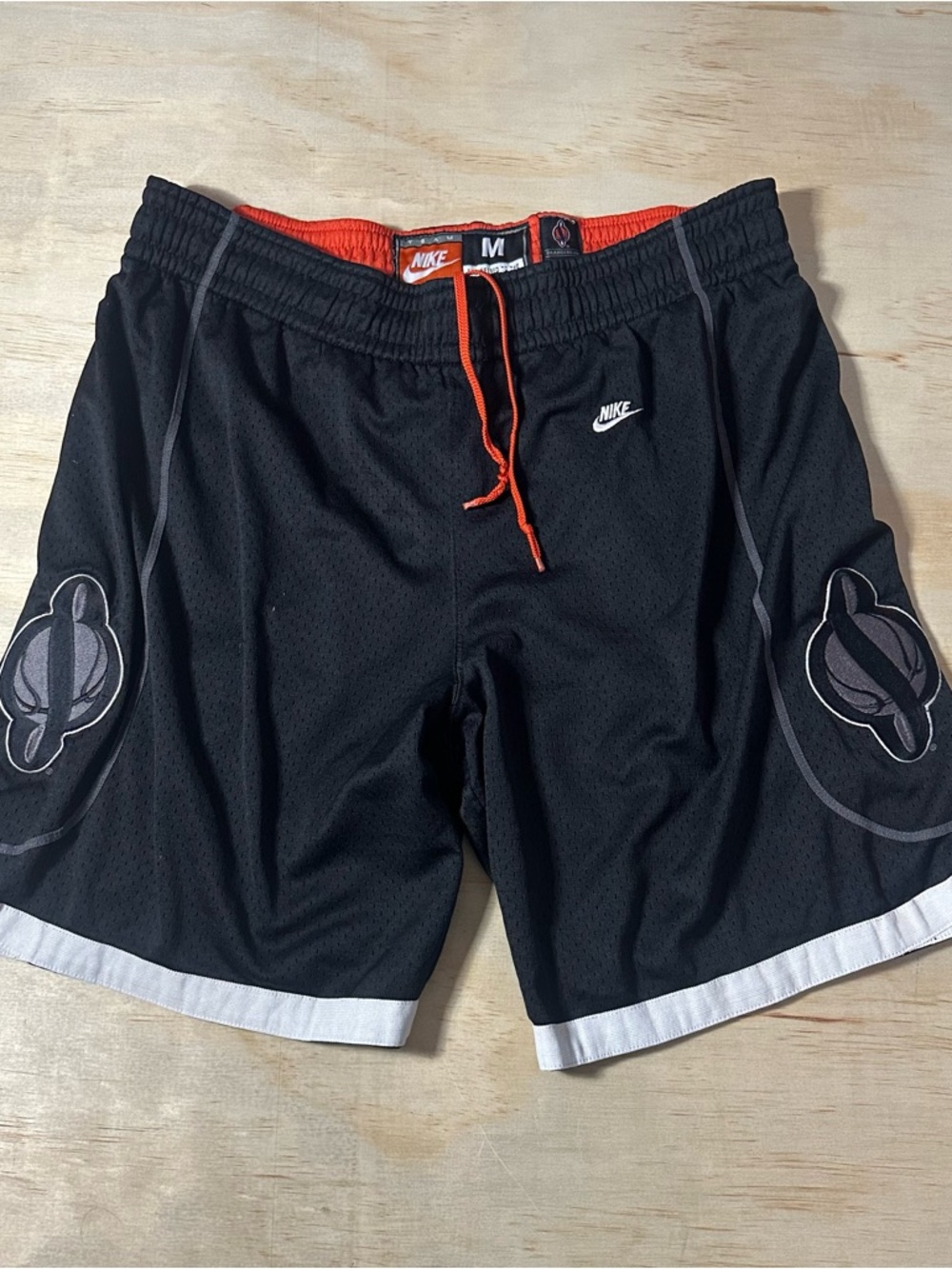 VINTAGE Nike Syracuse University Shorts Authentic SU Mens Medium Orange 90s Mesh